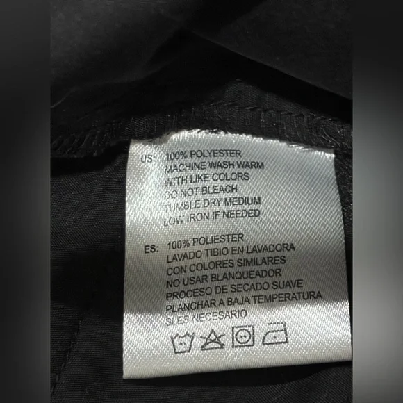 Classic Black Straight-Leg Women's Dress Pants - Picture 3 of 3